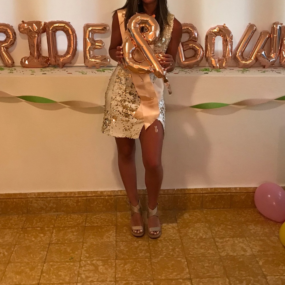 ❌SOLD❌Sienna Flip Sequin One-Shoulder Minidress